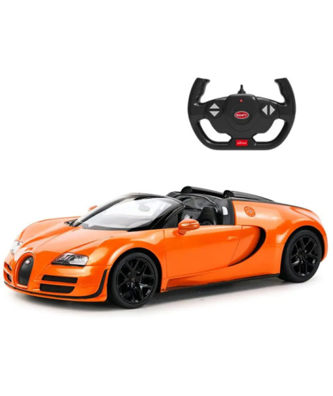 Mașină RASTAR Die cast 1:18 Bugatti Grand Sport Vitesse, orange, 61369
